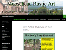 Tablet Screenshot of mooseheadrusticart.com